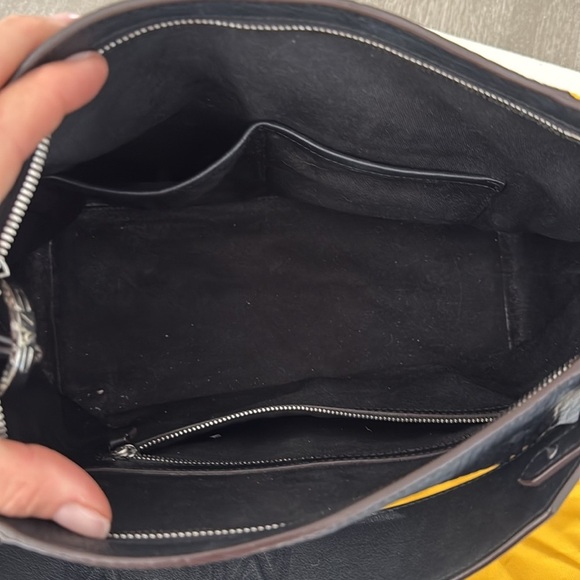 MCM Black Textured Logo Satchel - Picture 6 of 6